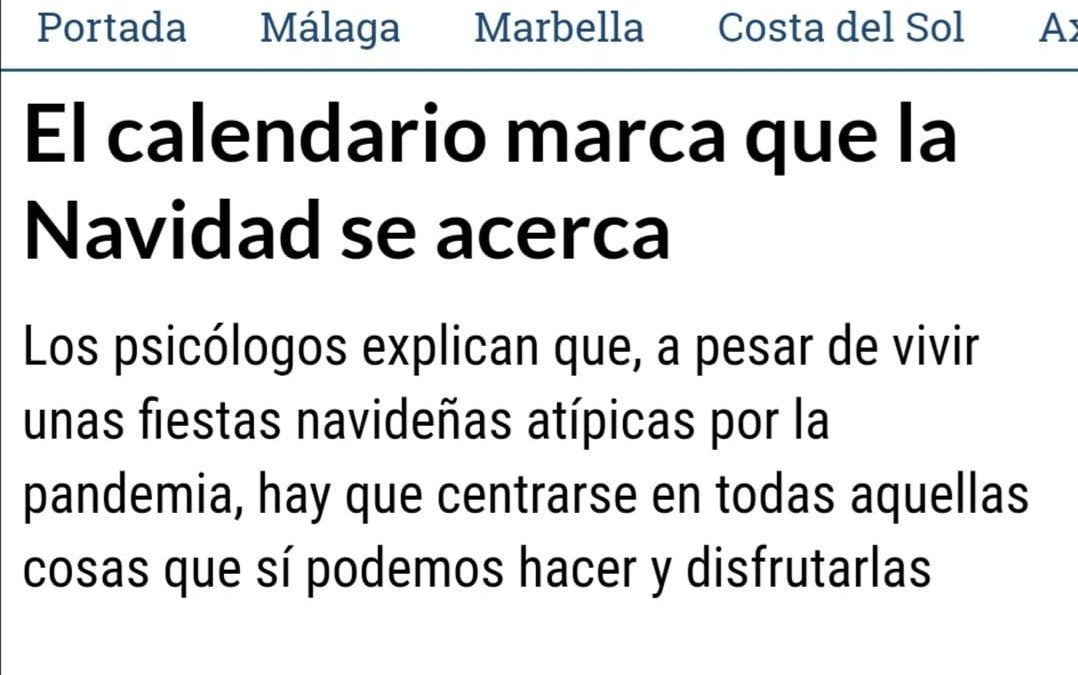Entrevista para un artículo de La Opinión de Málaga